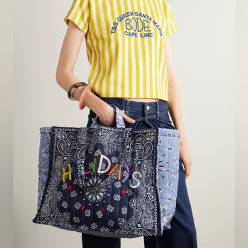 CALL IT BY YOUR NAME cabals maxi embroidered bag